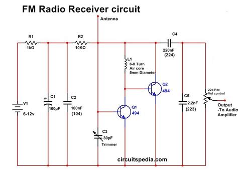 simple fm radio receiver circuit circuitspedia