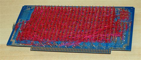 hand wired memory board   era  homebrew computers