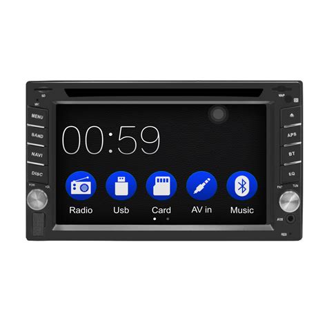 din hd car dvd player radio stereo wince bluetooth carplay  gps navigation support