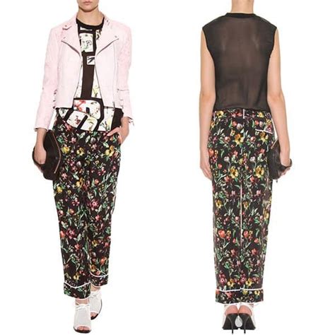 how to wear pajama like floral print trousers like selena gomez