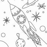 Cohete Espacial Raum Hellokids Rockets Getdrawings Alien Weltall sketch template