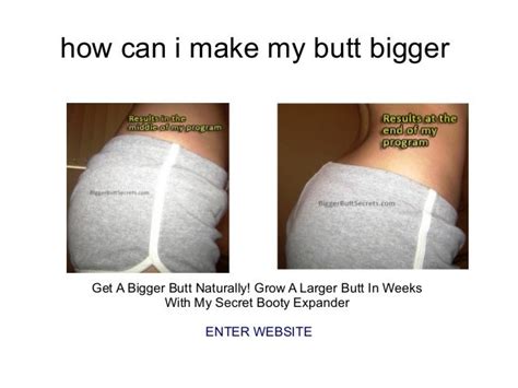 How Can I Make My Butt Bigger