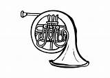 Horn Tuba Trompa Hoorn Kleurplaat Malvorlage Corne Blechblasinstrumente Edupics Blasinstrumente Aprenden Juegan Divierten Musikinstrumente Educima Herunterladen sketch template