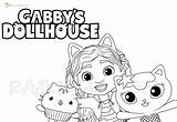 Dollhouse Gabbys Raskrasil Gabby sketch template