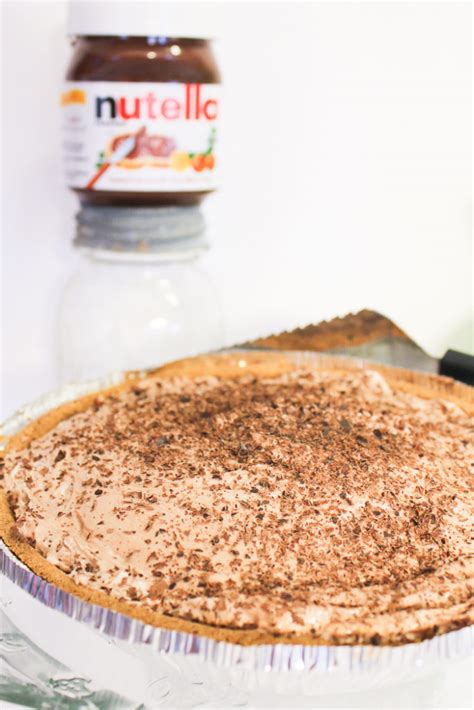 The Easiest No Bake Nutella Pie Angie Holden The Country Chic Cottage