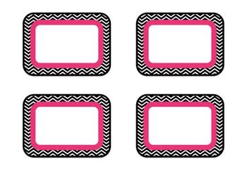 editable  tags black chevron  hot pink lime green  turquoise