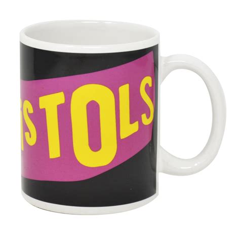 Sex Pistols Pink Panoramic Logo Mug Swag Loudtrax