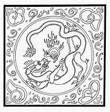 Mandala Coloring Dragon Pages Animal Medicine Wheel Pearl Mandalas Animales Getcolorings Color Celtic Printable Mandal sketch template