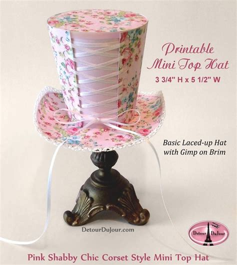 top hats mini top hat mad hatter hat diy printable party etsy mad