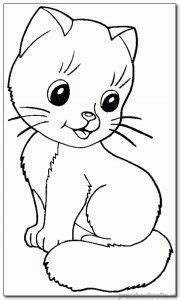 kitten coloring pages preschool  kindergarten cat coloring page