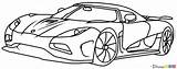 Koenigsegg Agera Draw Supercars Ssc Pagani Jesko Koenigseg Gemera Colorier Voitures Carterie Scrap Motos Trevita sketch template