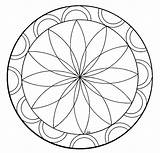 Rosace Coloriage Imprimer Rosaces Dessin Colorier Triple Mandala Coloriages Danieguto sketch template