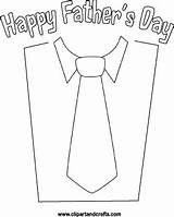 Tie Fathers Coloring Shirt Printable Father Template Craft Happy Dad Crafts Shirts Activities Poster Clip sketch template