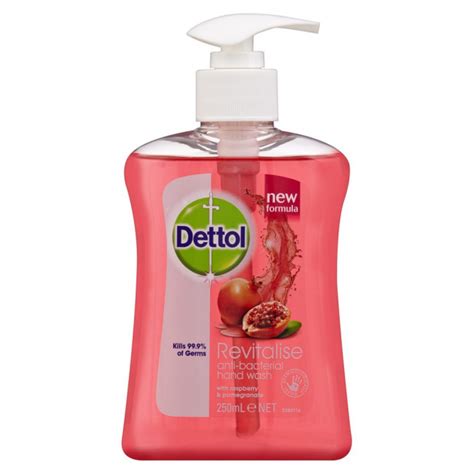dettol liquid hand wash revitalise 250 ml raspberry and pomegranate
