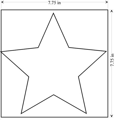 full page star template  printable templates