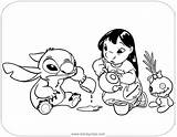 Stitch Coloring Lilo Pages Printable Cute Birijus Angel Teddy Adult Book sketch template