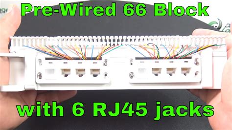 block pre wired   pair rj jacks youtube