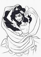 Esmeralda Disney Deviantart Coloring Pages Drawing Drawings Character Book Choose Board sketch template