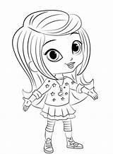 Shimmer Shine Pages Coloring Getcolorings Print sketch template