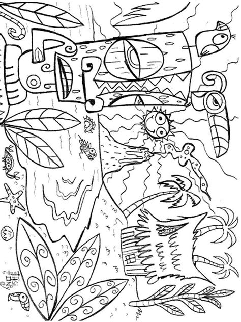 hawaii coloring pages  preschoolers   print hawaii