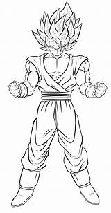 Coloring Goku Pages Super Popular sketch template