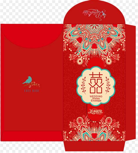 red chinese envelope template