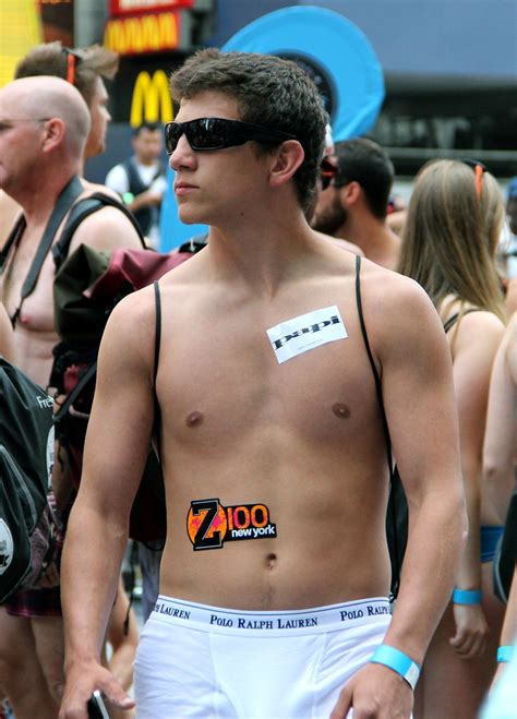 National Underwear Day Times Square Nyc Cute Guys In