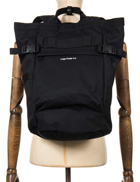 carhartt wip payton carrier backpack black accessories  fat buddha store uk