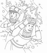 Moses Egypt Plagues Hail Plague Jethro Exodus Preschool Lessons Egito Azcoloring Coloringhome sketch template
