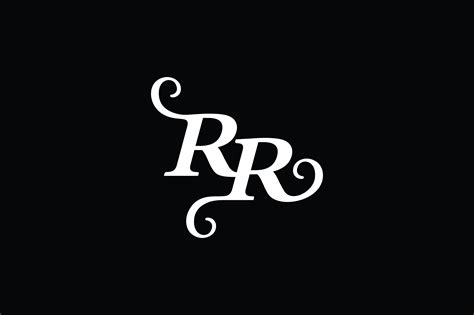 monogram rr logo  graphic  greenlines studios creative fabrica