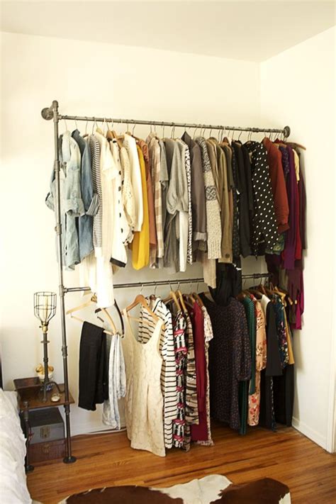 inspiring makeshift closet designs  small spaces