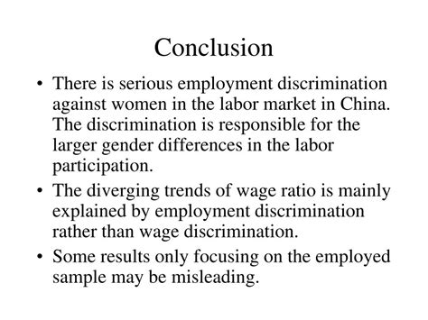 Ppt Employment Discrimination And Gender Wage Differentials