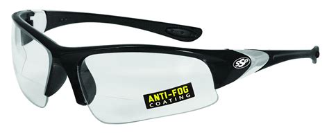 ssp eyewear 1 25 bifocal reader safety glasses with black frames