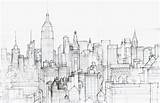 Drawing Pencil Skyline City Sketch York Drawings Dallas Sketches Coloring Landscape Cityscape Nyc Painting Paintingvalley Visit Choose Board sketch template