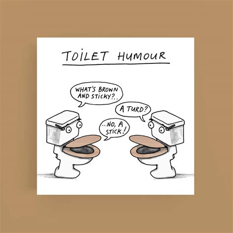 toilet humour card by cardinky