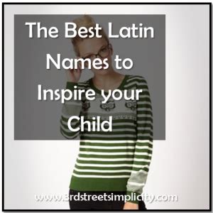 latin names  inspire  child inspiration names  child