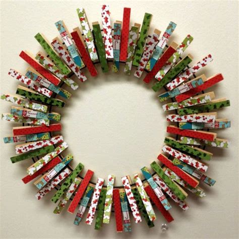 14 inch christmas clothes pins wreath christmas