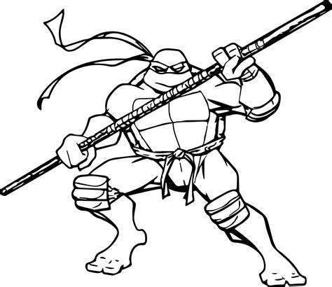 printable ninja turtle coloring pages  getdrawings