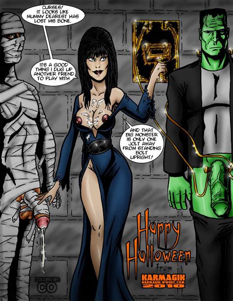Elvira Halloween Threesome Elvira Rule 34 Collection