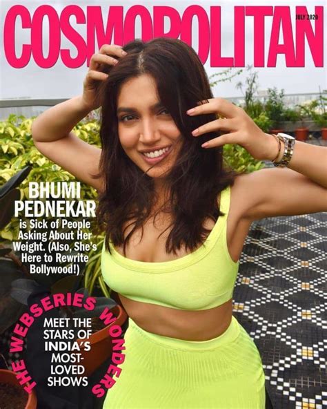 Bhumi Pednekar Hot Poses For Cosmopolitan Magazine Cover Actress Album