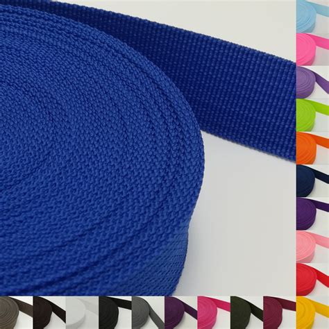 mm webbing yards colored  color  polypropylene webbing strap  bag sewing belt