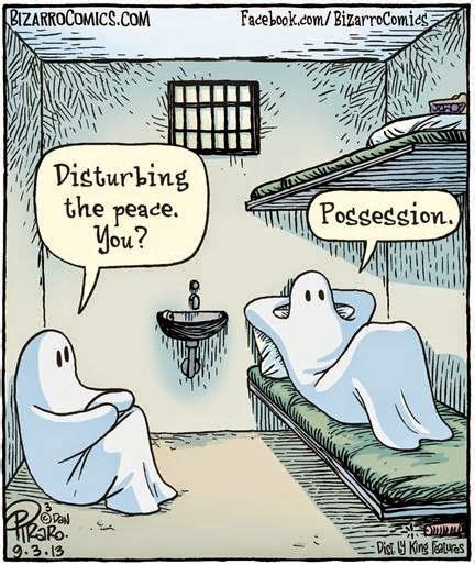Two Ghosts In Jail Bizarrocomics By Dan Piraro September 3 2013