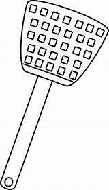 Fly Swatter Clip Outline Pluspng Transparent sketch template