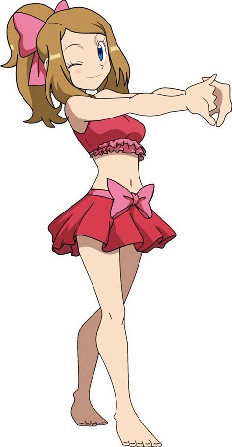Pokemon Serena Is Wearing Her Swimsuit Bikini Wandfashion