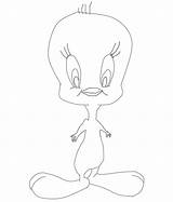 Tweety Coloring Cartoon Characters Kids Pdf Open Print  sketch template