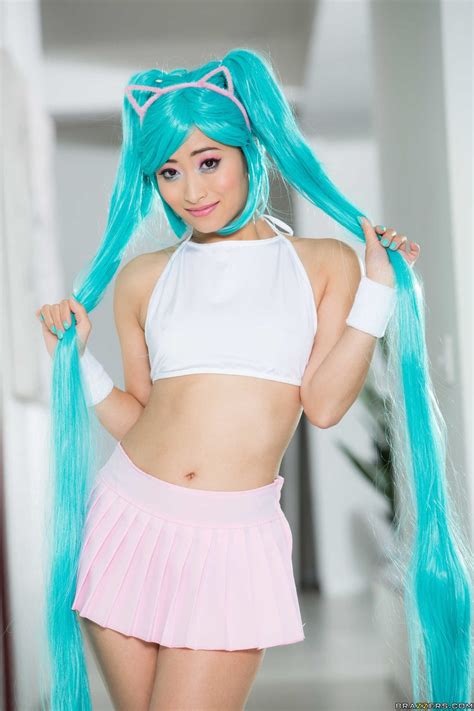 asian solo girl ayumu kase models naked with cosplay