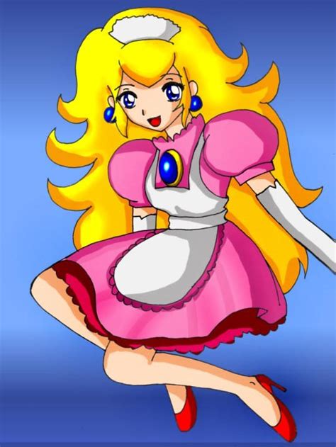 princess peach anime stye 4 by sigurdhosenfeld on deviantart