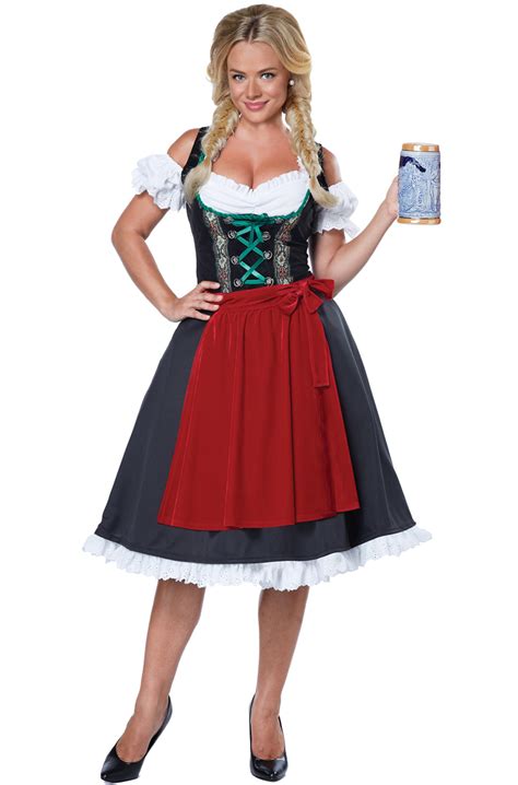 classic traditional oktoberfest german fraulein dress outfit women adult costume ebay