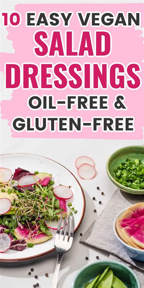 10 Easy Oil Free Salad Dressing Recipes [vegan Gluten Free]