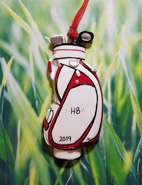 personalized golf bag christmas ornament etsy